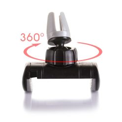   Univerzális Szellőzőrácsra szerelhető Autós Tartó Forgatható Szürke-Fekete