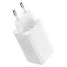 GaN 2xUSB C 1xUSB 65W fast charger Baseus GaN5 Pro + USB C - USB C 100W cable - white