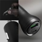 Spigen STEADIBOOST F31QC 2-PORT CAR CHARGER PD27W/QC3.0 BLACK