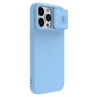 Nillkin CamShield Silky Silicone Case for iPhone 15 Pro with Camera Protector - Blue