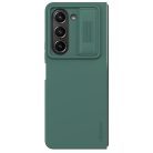 Nillkin CamShield Silky Silicone Case for Samsung Galaxy Z Fold 5 with Camera Protector - Dark Green