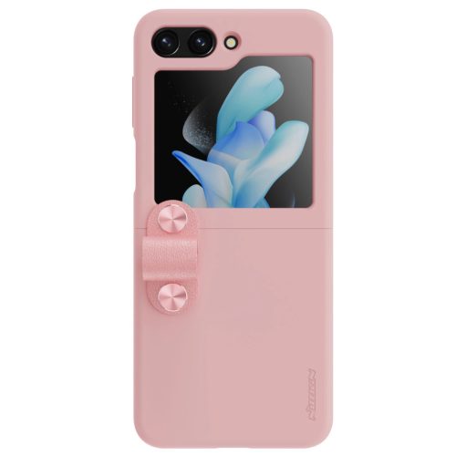 Nillkin Flex Flip Case with Charm and Stand for Samsung Galaxy Z Flip 5 - Peach