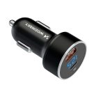 Wozinsky WDCCAC USB-C USB-A 36W car charger - black