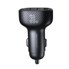 Joyroom JR-CCD04 30W 2x USB-C USB-A car charger with display - black