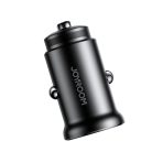 Joyroom JR-CCN05 30W USB-A USB-C mini car charger - black