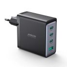 Joyroom JR-TCG04EU 100W GaN charger 3x USB-C USB-A + USB-C / USB-C cable 100W - black