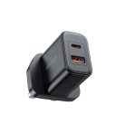 UK Joyroom FlashSeries JR-TCF05 20W USB-A USB-C Charger - Black