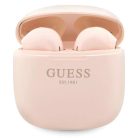 Guess Classic EST Logo TWS Bluetooth headphones + docking station - pink