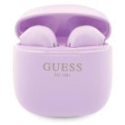 Guess GUTWST26PSU TWS Bluetooth headphones + docking station - purple Classic EST Logo