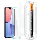 TEMPERED GLASS Spigen GLAS.TR "EZ FIT" 2-PACK IPHONE 15 PRO CLEAR