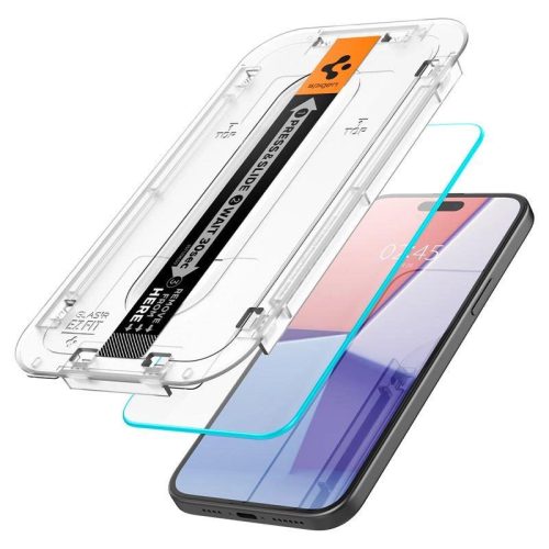 TEMPERED GLASS Spigen GLAS.TR "EZ FIT" 2-PACK IPHONE 15 PLUS CLEAR