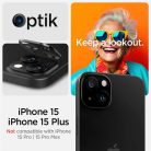 Spigen Glass tR Optik 2 Pack, black - iPhone 15/15 Plus