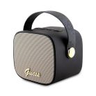 Guess Bluetooth speaker GUWSB2P4SMK Speaker mini black/black 4G Leather Script Logo with Strap