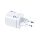 Wozinsky CGWCW 65W USB-A / 2 x USB-C GaN wall charger - white