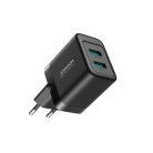 Joyroom JR-TCN01 2xUSB-A 12W 2.4A mains charger - black