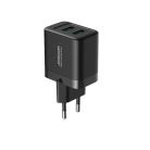 Joyroom JR-TCN01 2xUSB-A 12W 2.4A mains charger - black