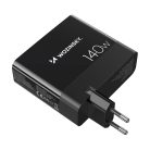 Wozinsky CGWCB 140W GaN wall charger 3 x USB-C / 2 x USB-A - black