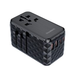   Choetech PD6028 EU / US / AUS / UK travel adapter 2x USB-C 2x USB-A 100W - black