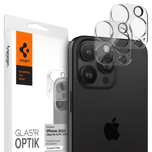 Spigen Optik.tR Camera Protector for iPhone 14 Pro / Pro Max / 15 Pro / Pro Max - transparent 2 pcs.