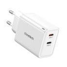 Choetech PD6013 2x USB-C PD 65W GaN wall charger - white