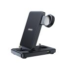 Joyroom JR-WQS02 iPhone AirPods Apple Watch 4in1 charging station foldable - black