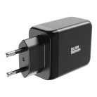 Silver Monkey GaN 65W wall charger 2x USB-C PD 1x USB-A QC 3.0 - black