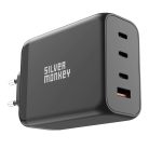 Silver Monkey SMA153 200W GaN charger 3xUSB-C PD USB-A QC 3.0 - black