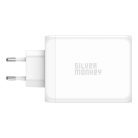 Silver Monkey SMA154 200W GaN charger 3xUSB-C PD USB-A QC 3.0 - white