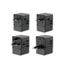 Dudao A35Pro 35W EU / UK / AUS / US / JP travel adapter 3x USB-C 2x USB-A - black