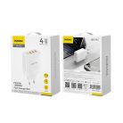 Dudao A5HEU network charger 3x USB-A 1x USB-C PD20W - white