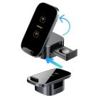 Dudao A11Pro+ inductive charger 15W 3in1 for phone / smartwatch / headphones - black