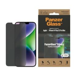   PanzerGlass Classic Fit Privacy Antibacterial Glass for iPhone 14 Plus/13 Pro Max