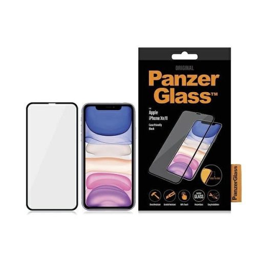 PanzerGlass E2E Super+ tempered glass for iPhone XR / 11 - with black frame