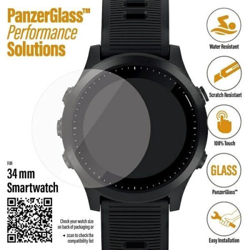 PanzerGlass Screen Protector for Samsung Galaxy Watch 3 34mm / Garmin Forerunner 645 / 645 Music / Fossil Q Venture Gen 4 / Skagen Falster 2"