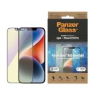 PanzerGlass Ultra-Wide Fit Antibacterial Tempered Glass with Blue Light Filter and Positioner for iPhone 14/13 Pro/13