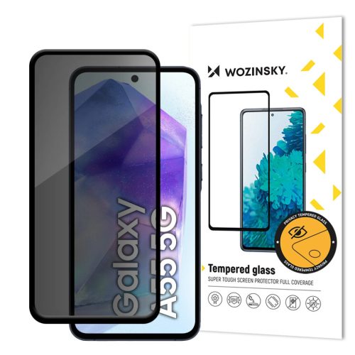 Wozinsky Privacy Glass Tempered Glass Privacy with Anti-spy Filter for Samsung Galaxy A55