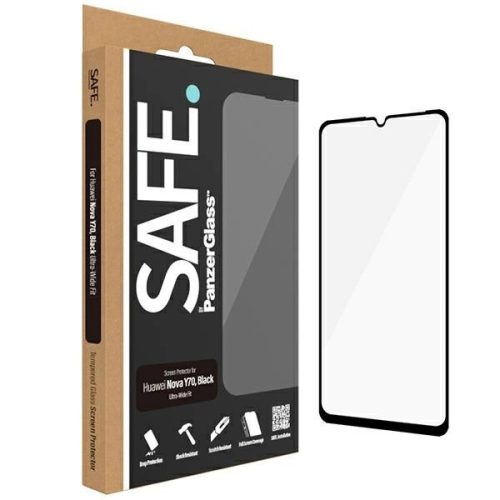 SAFE by PanzerGlass tempered glass for Huawei Nova Y70 / Y70 Plus / Y71 - with black frame