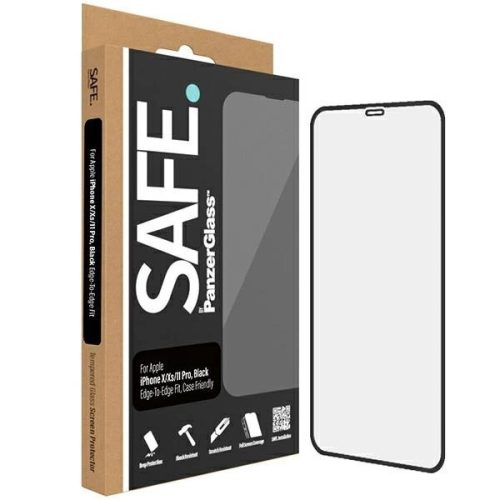 SAFE by PanzerGlass Edge-to-Edge tempered glass for iPhone 11 Pro / Xs / X - with black frame