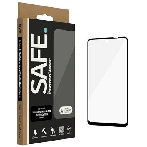 SAFE by PanzerGlass Edge-to-Edge Tempered Glass for Lenovo K15 Plus / Motorola Moto g22 / e32 / e32s - with Black Frame