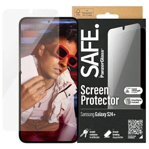 SAFE by PanzerGlass Ultra-Wide Fit tempered glass for Samsung Galaxy S24+