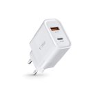 Tech-Protect C30W USB-C PD 30W / USB-A QC 3.0 network charger - white