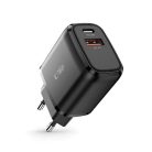 Tech-Protect C20W USB-C PD 20W / USB-A QC 3.0 network charger - black