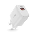 Tech-Protect C20W USB-C PD 20W / USB-A QC 3.0 network charger - white