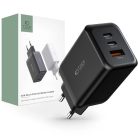 Tech-Protect C65W-2 network charger 2x USB-C PD 65W / USB-A QC 3.0 - black