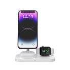 Tech-Protect QI15W-A22 inductive MagSafe charger with 3in1 MagSafe stand for smartphone / Apple Watch / AirPods - white