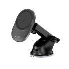 Tech-Protect MM15W-V1 car phone holder with MagSafe 15W inductive charger for cockpit / air vent - black