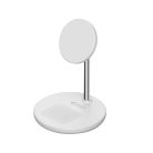 Tech-Protect QI15W-A21 inductive MagSafe 15W charger with 2in1 stand for smartphone / headphones - white