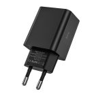 Tech-Protect NC30W USB-C PD 30W / USB-A QC 3.0 network charger - black