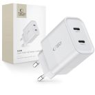 Tech-Protect C20W mains charger 2x USB-C PD 20W - white