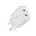 Tech-Protect C20W mains charger 2x USB-C PD 20W - white